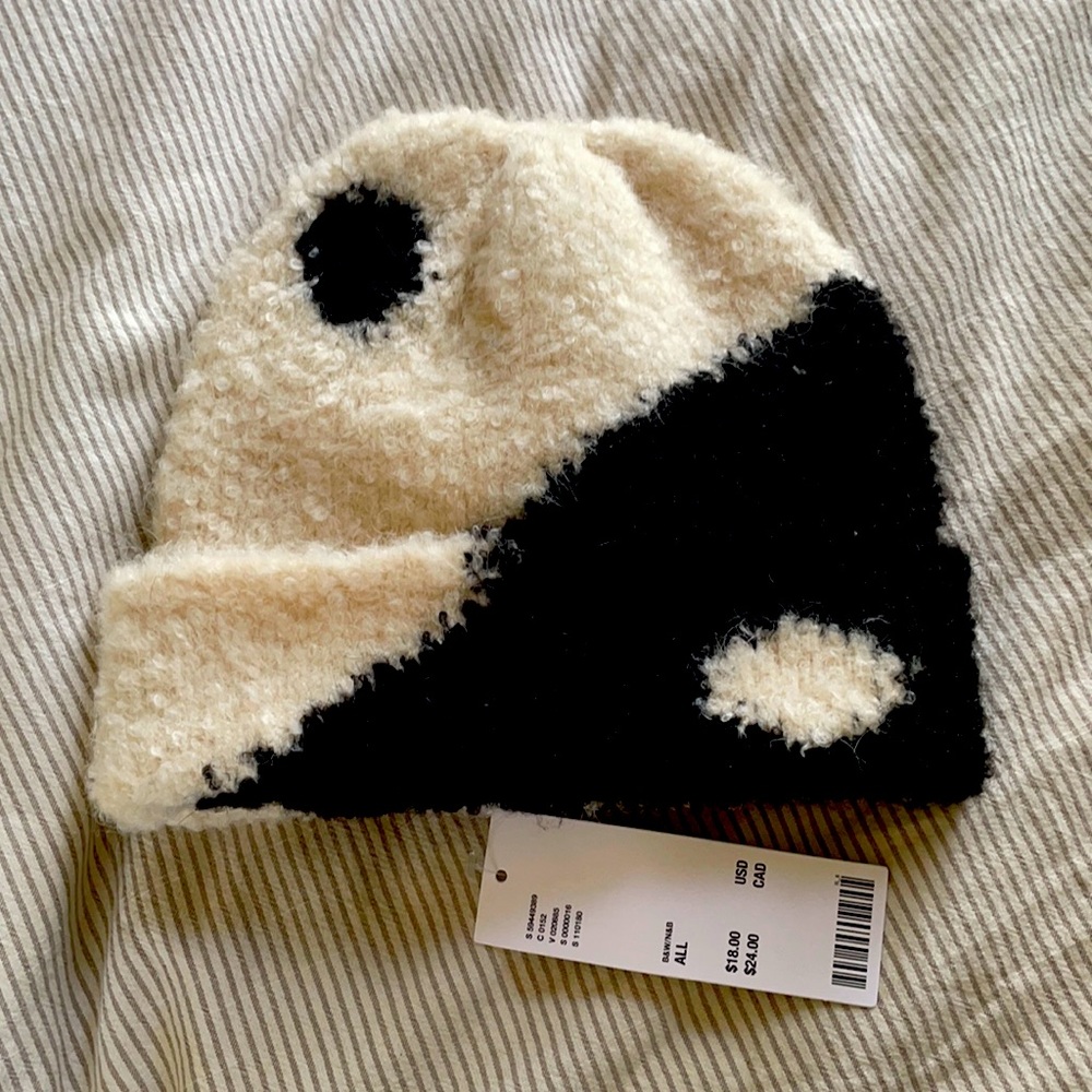 Urban outfitters yin yang hat beanie wool